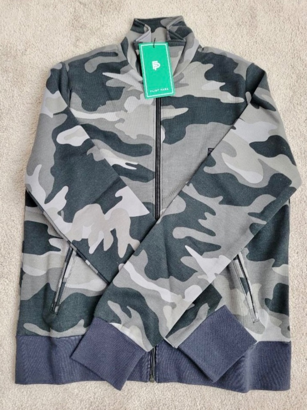 FLINT PARK Women's Court Jacket Size S Black Camo